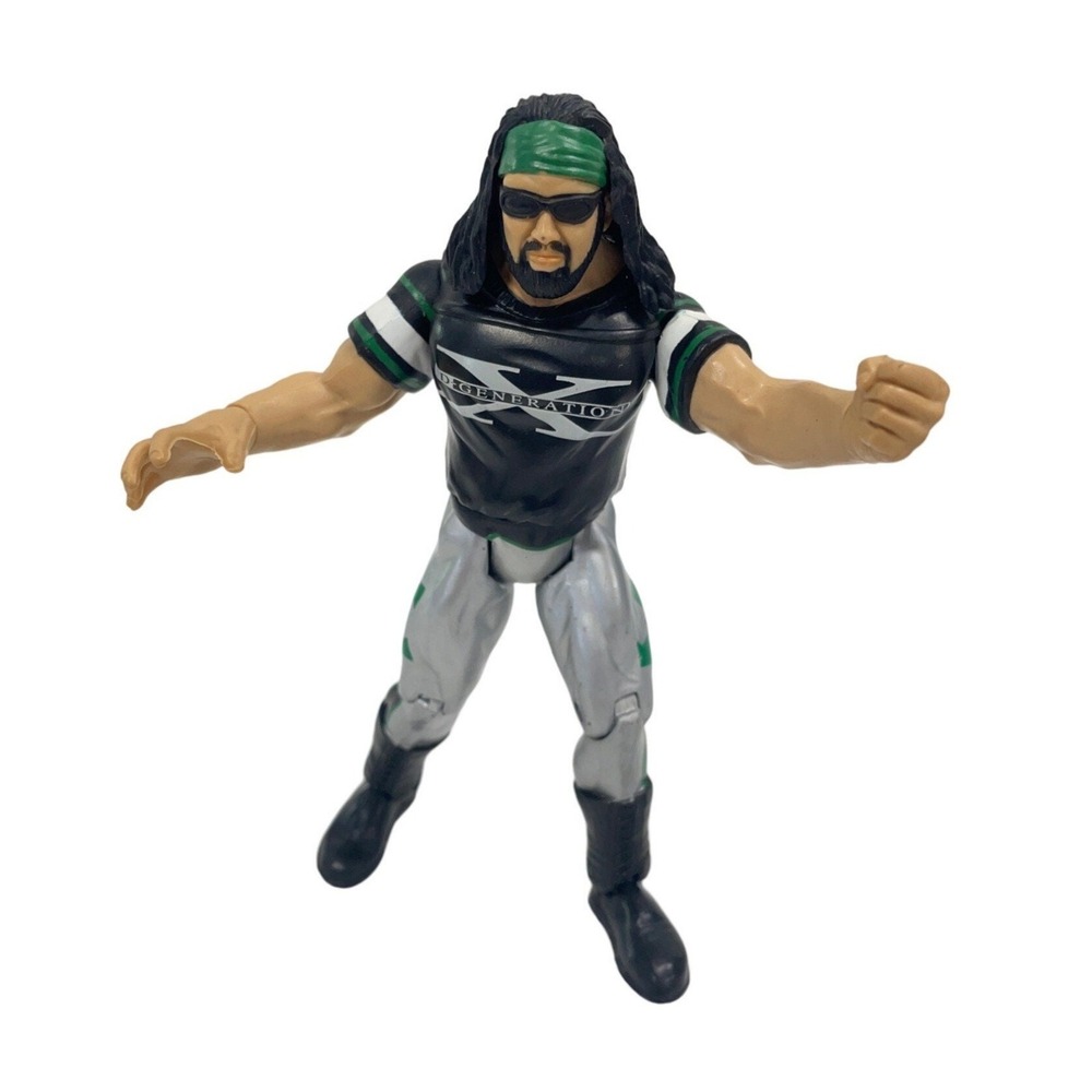 Jakks‎ Pacific X-Pac Action Figure WWE DX D-Generation X Silver Green Black Good